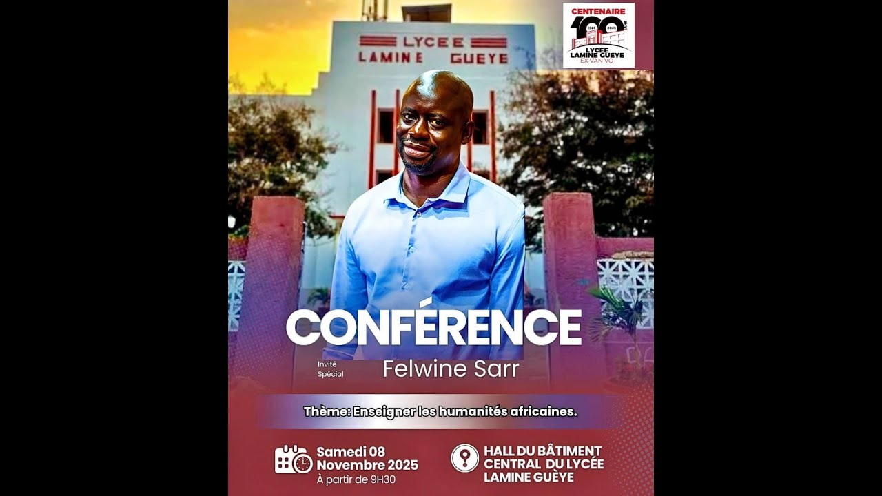 Conf&eacute;rence Felwine Sarr  -  Lyc&eacute;e Lamine Gueye