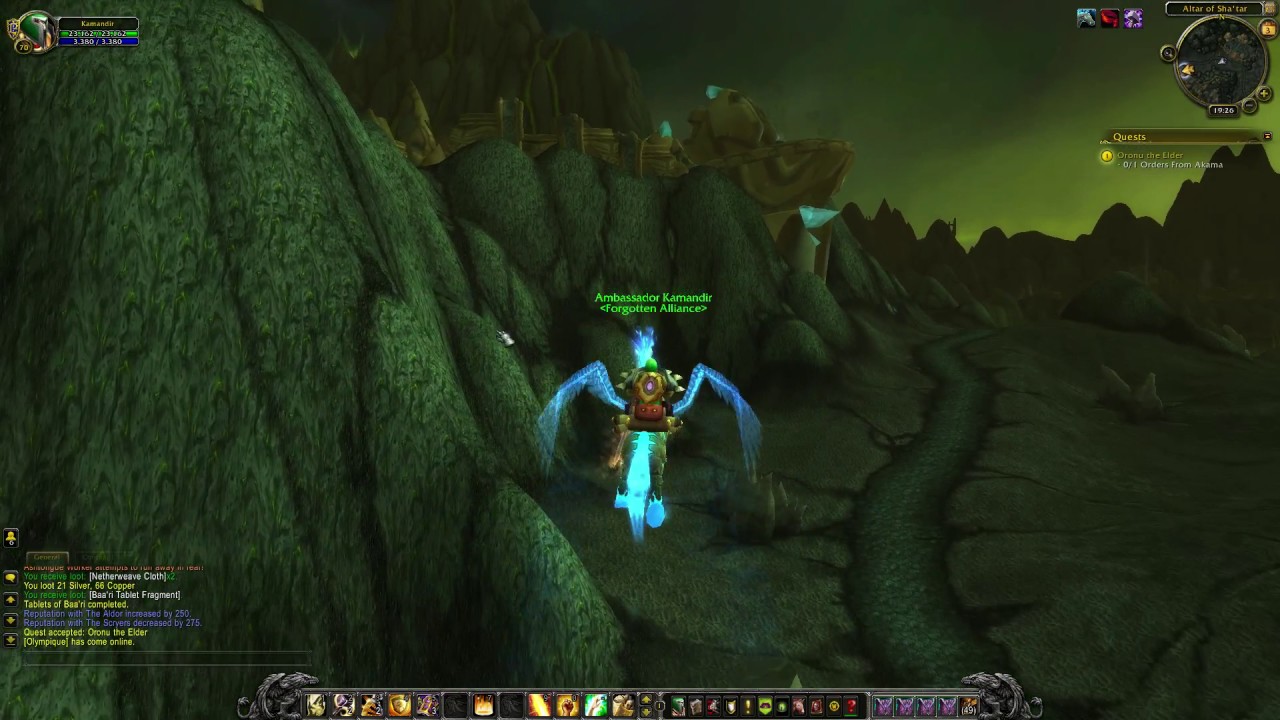 WoW quest #3873 Oronu the Elder