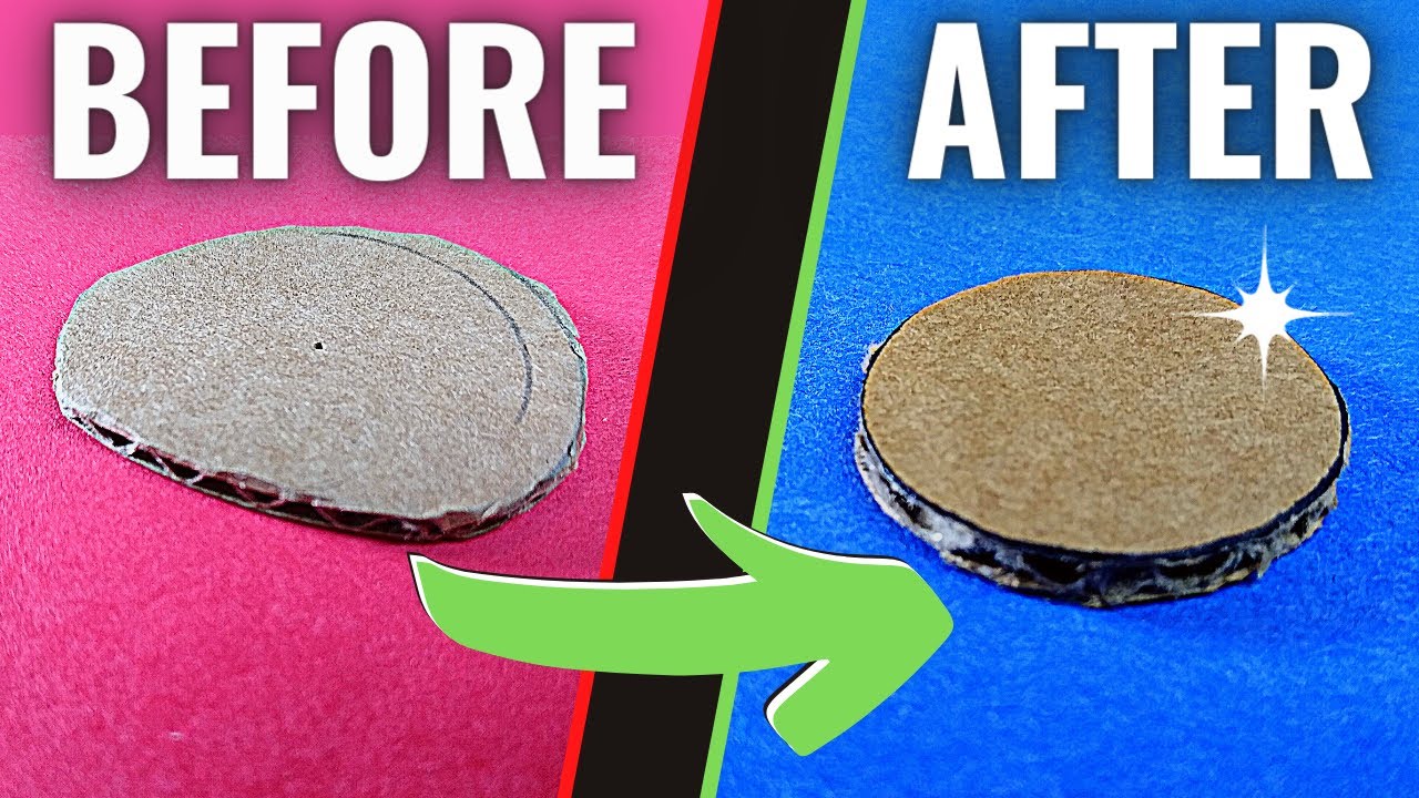 How to Cut Perfect Circles in Cardboard with a Knife (No Special Tools)