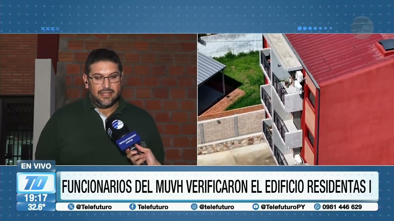 El MUVH verificó el edificio Residentas I en Luque