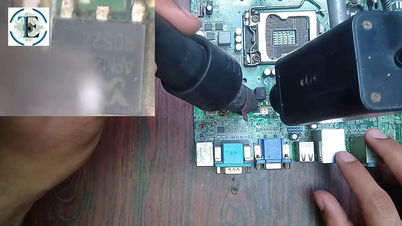 Como Cambiar Los Transistores MOSFET de una tarjeta madre (MOTHERBOARD), como Probarlos en la Placa