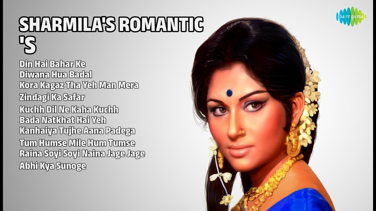 शर्मिला की रोमांटिक धुनें ✨ | Asha Bhosle Songs | Din Hai Bahar Ke | Diwana Hua Badal