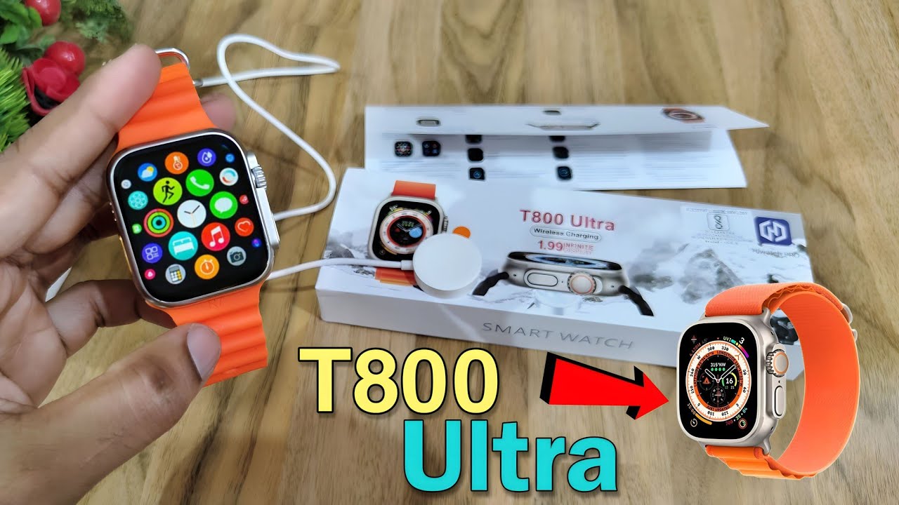 t800 ultra Smart watch unboxing | Best Smartwatch ₹499 | Review 😮