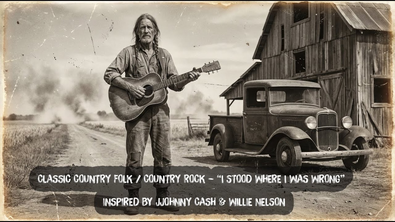 Classic Country Folk / Country Rock – “I Stood Where I Was Wrong” – Inspired by Johnny Cash
