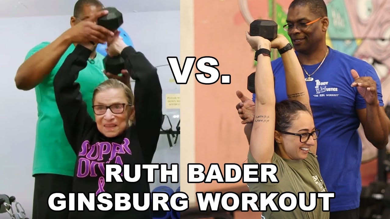 I Tried Ruth Bader Ginsburg's Workout WITH HER ACTUAL TRAINER!