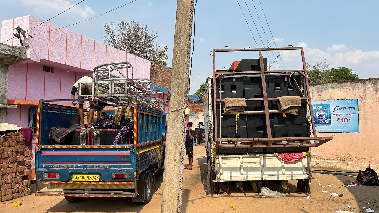 DJ ANKIT BIG SETUP GOING TO RANCHI | 18 DUAL BASS