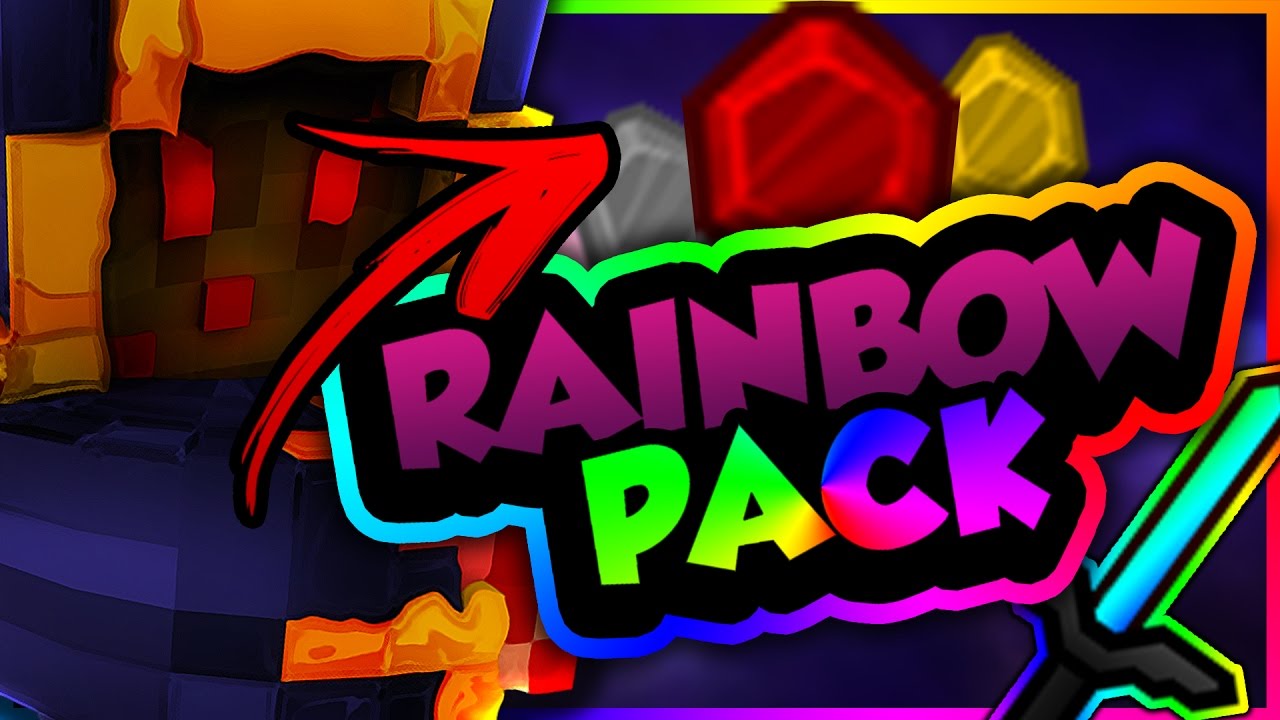 RAINBOW RUSH ✔ RESSOURCE PACK PVP NO LAG (1.7/1.8/1.9/1.10)
