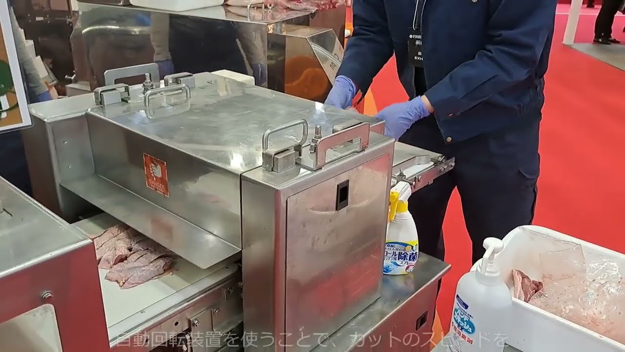 RTM 食肉産業展2023 品評会 鶏もも肉連続カット