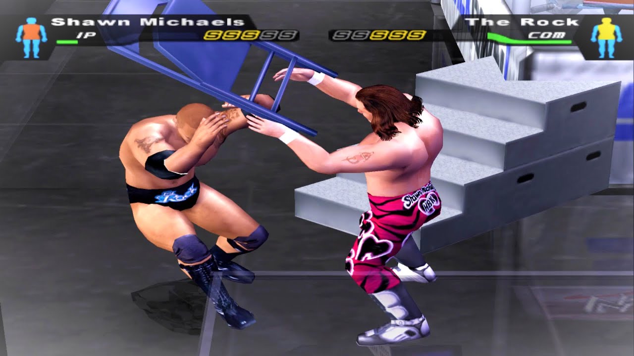 #wwesmackdown The Rock vs shawn michaels  TLC full match