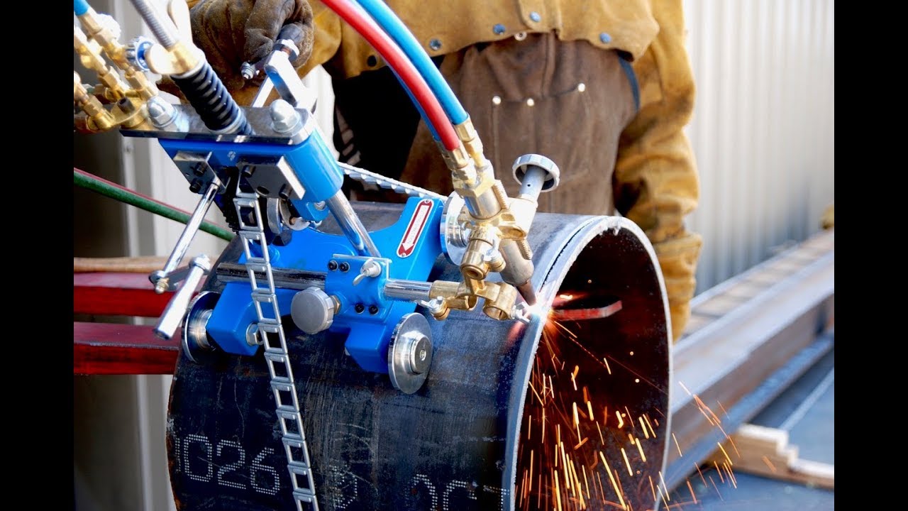 BLUEROCK CG-211Y Manual Pipe Cutting/Beveling Torch Machine