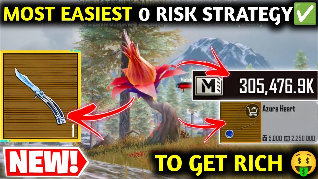MOST EASIEST 0 RISK STRATEGY TO GET RICH 🤑 PUBG METRO ROYALE