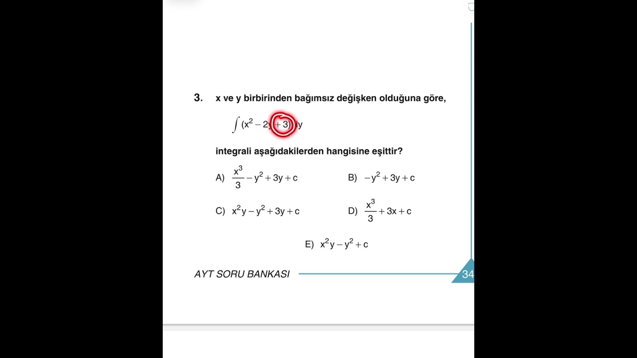 Toplam ve Fark İçeren İfadelerin İntegrali -1 (Sayfa 342)