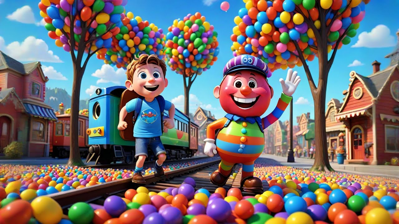 The Singing Candy Train | Sweet Train Song for Kids | Fun Nursery Rhyme Adventure