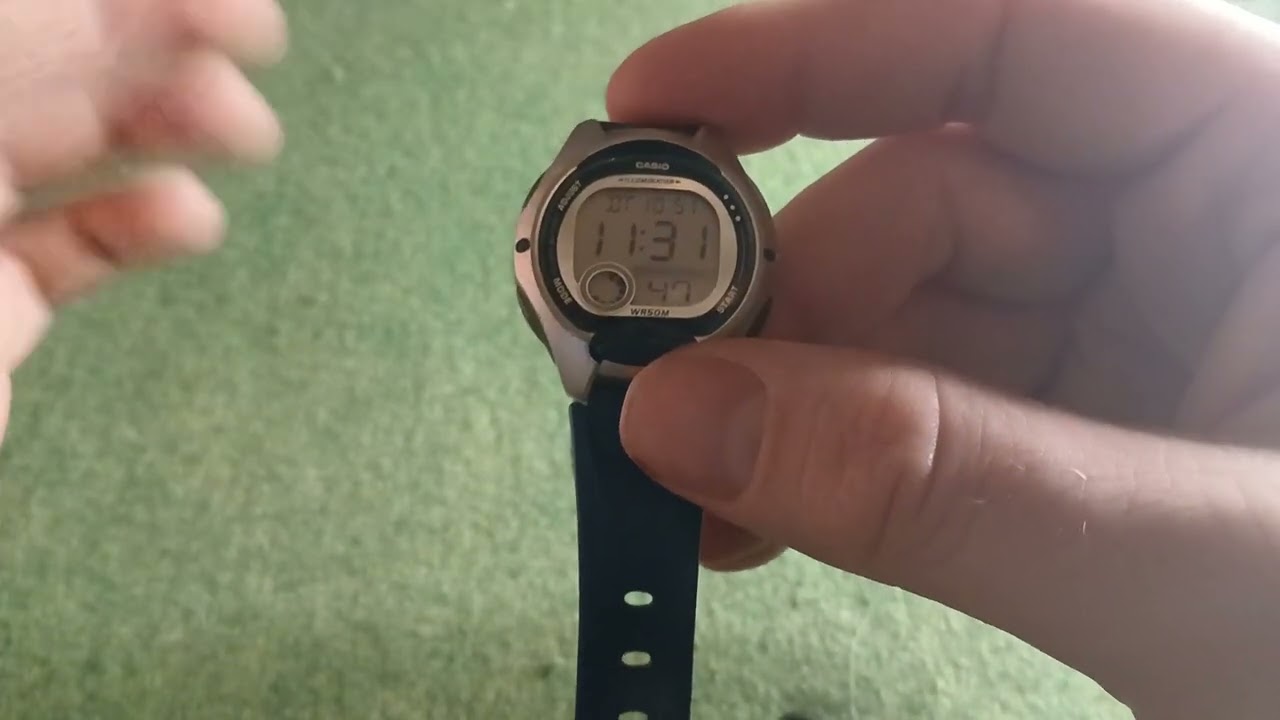 Как использовать двойное время на часах Casio LW-200