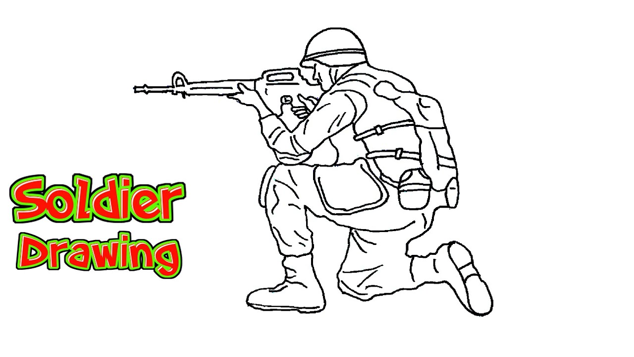How to draw a Soldier, for beginners
