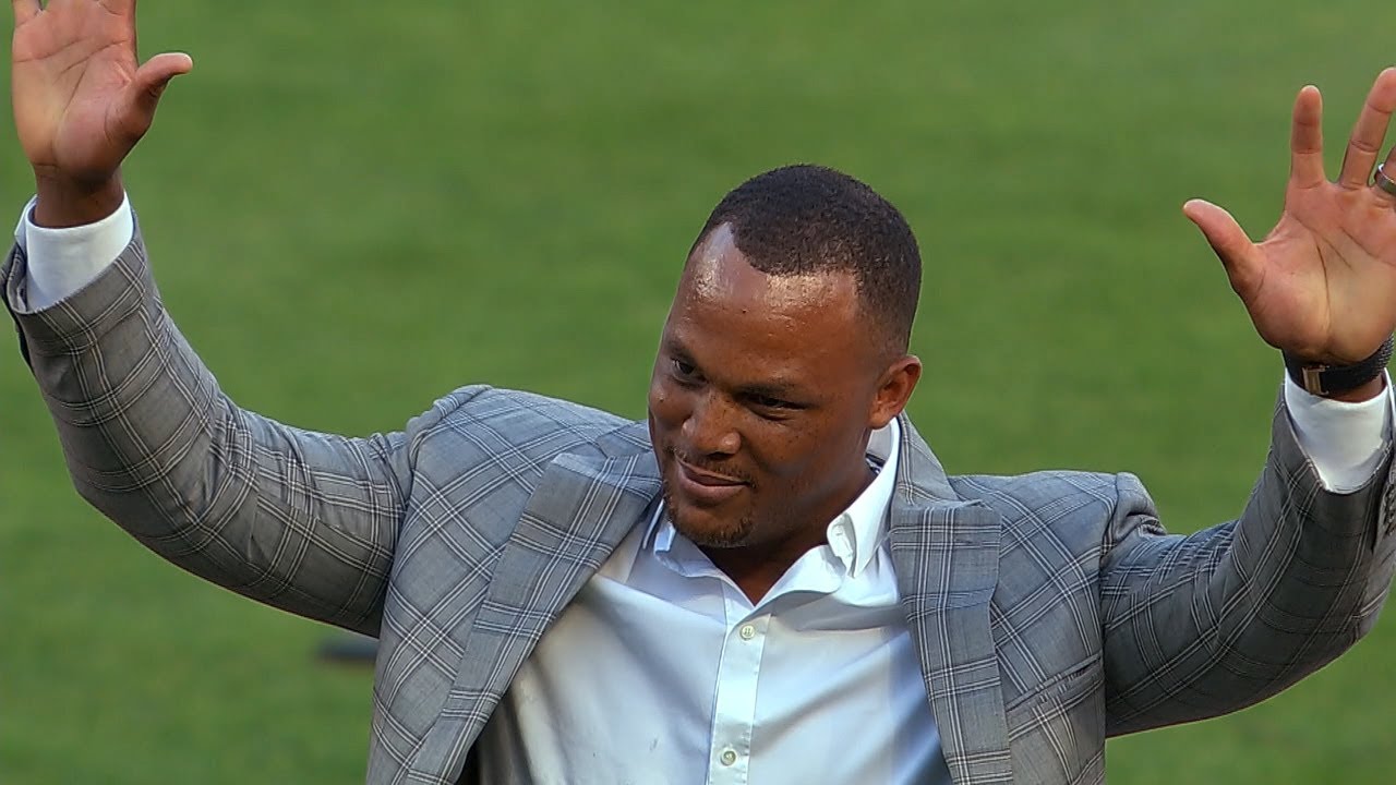 Adrian Beltre's number retirement ceremony