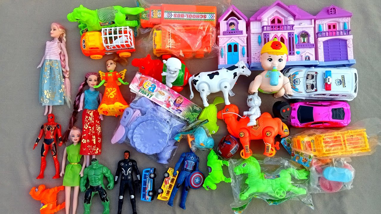 8:53Minutes Satisfying with Unboxing toys, animals set ，Ambulance Playset Collection ASMR |ReviewToy