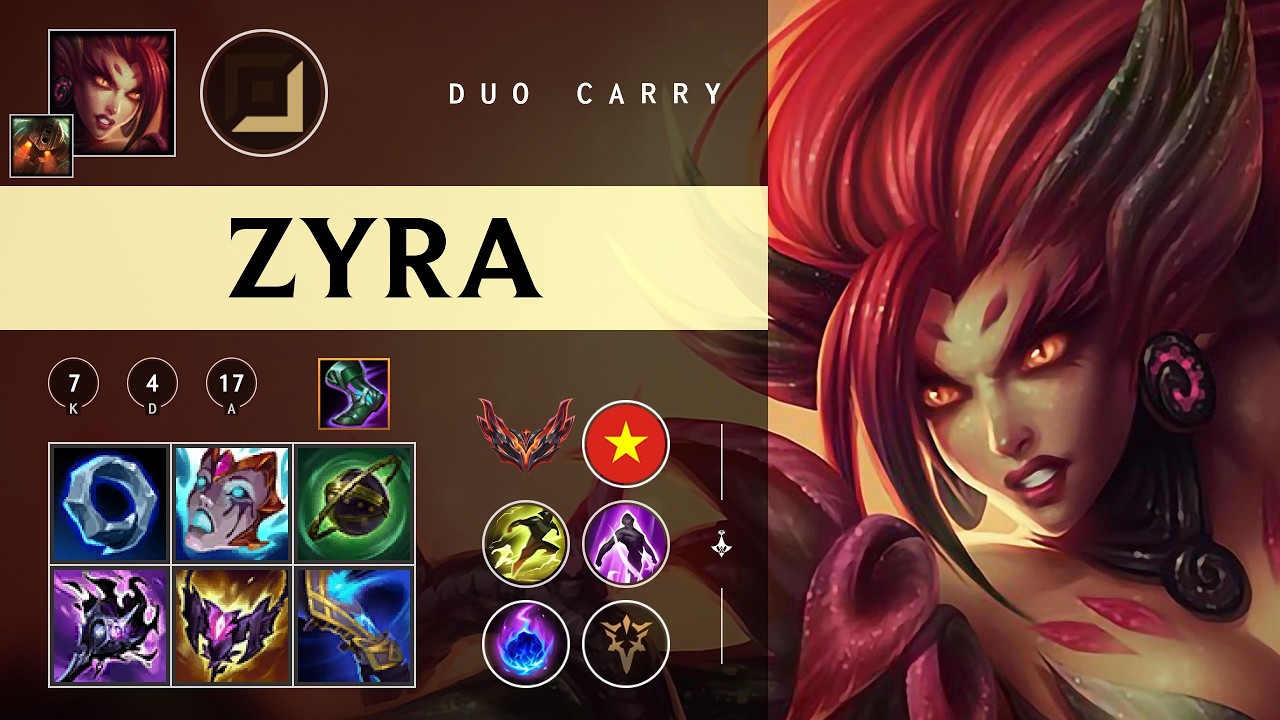 Zyra Carry vs Nilah - VN Grandmaster Patch 26.04