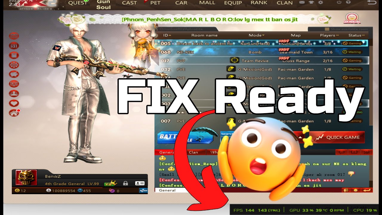 របៀបសារ៉េ Setting NVIDIA ឲ្យត្រូវជាមួយនឺង Game AK2