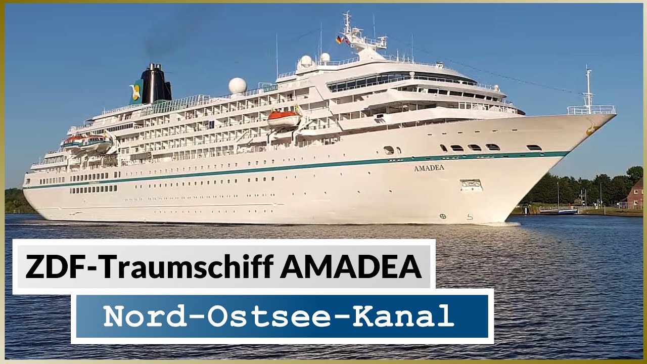 Traumschiff bei Traumwetter: AMADEA im Nord-Ostsee-Kanal
