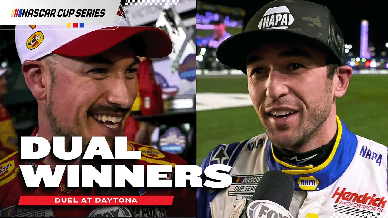 Joey Logano & Chase Elliott Deliver in Their Duels | NASCAR Cup Series