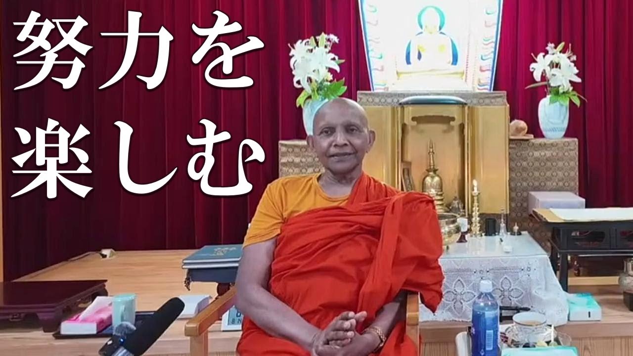 努力を楽しむこと　幸福になるための必須条件｜スマナサーラ長老の初期仏教Q&A 瞑想合宿編（14 Aug 2025 熱海仏法学舎） #jtba #仏教 #ブッダの教え #仏教心理学