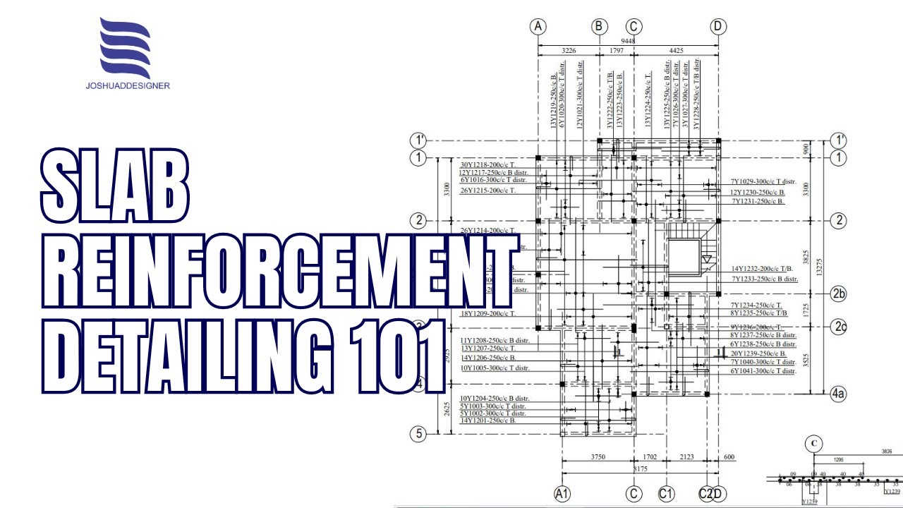 HOW TO DO SLAB REINFORCEMENT DETAILING ACCORDING TO BS8110 (PART1)