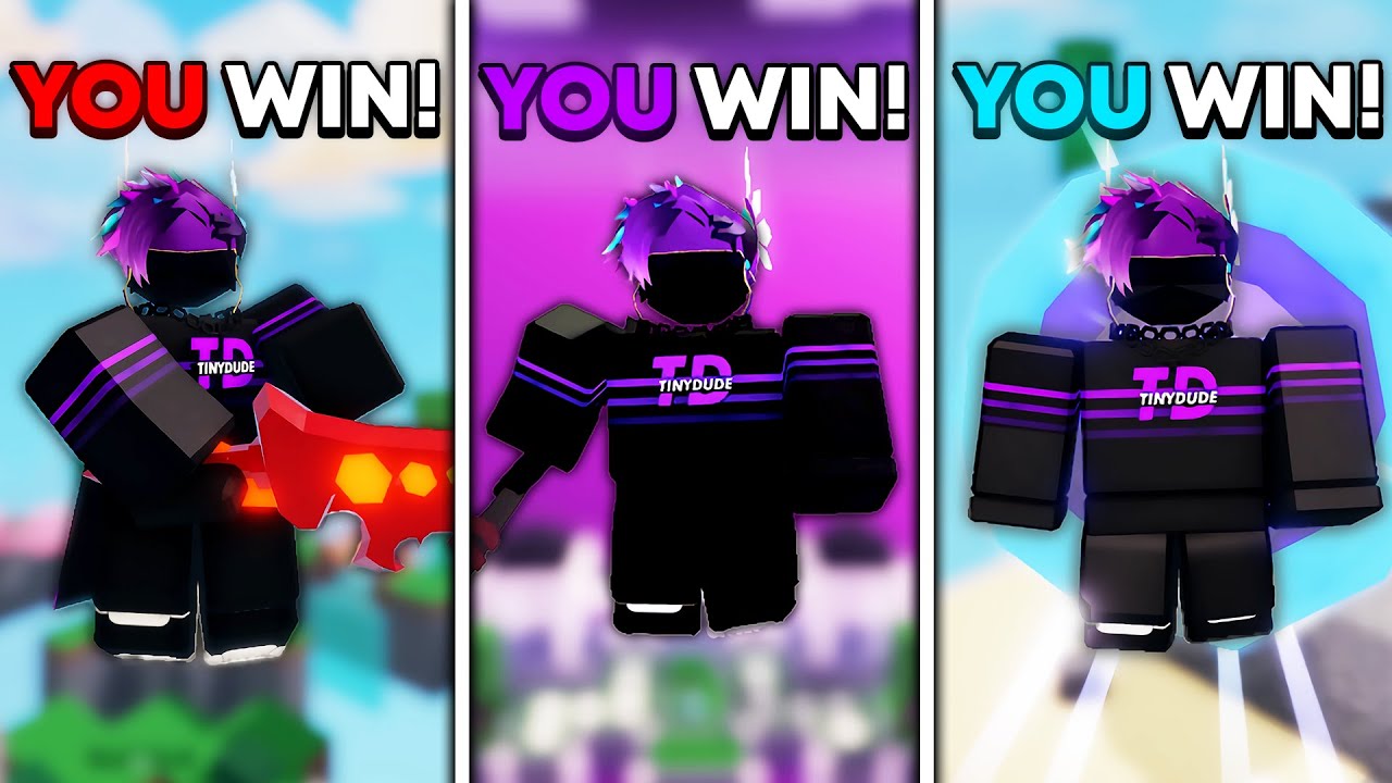 Winning With Every WIN EFFECT In Roblox BedWars..