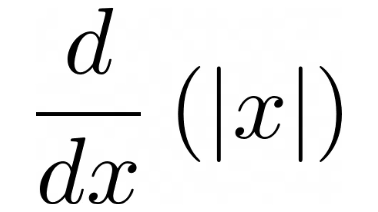 Cómo encontrar la derivada del valor absoluto de x