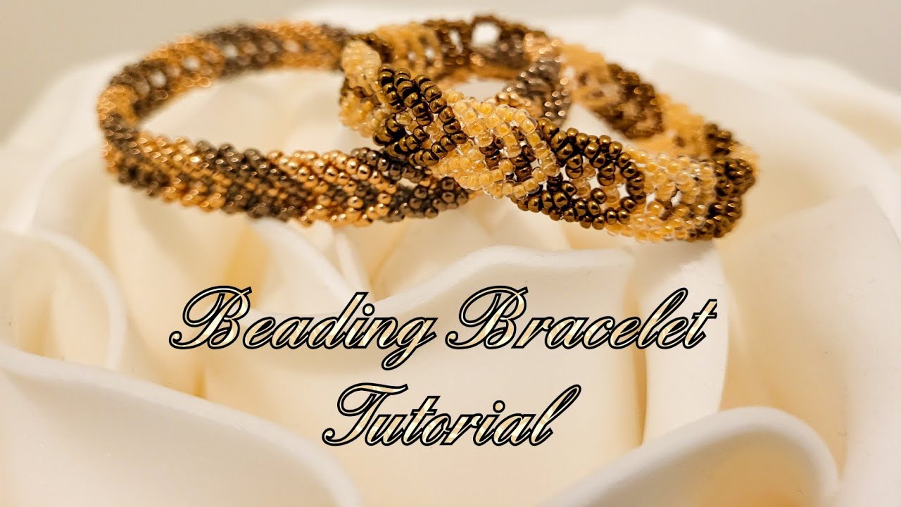 BEADING BRACELET TUTORIAL / БИСЕРОПЛЕТЕНИЕ ❤️ КРАСИВОГО БРАСЛЕТА ИЗ БИСЕРА
