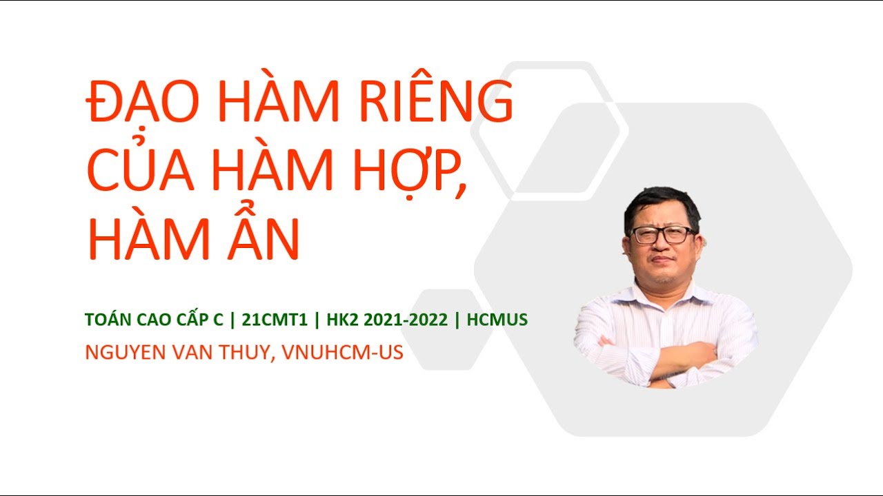 Đạo hàm riêng của hàm hợp, hàm ẩn | Partial Derivative of Composite and Implicit Functions | Part 1