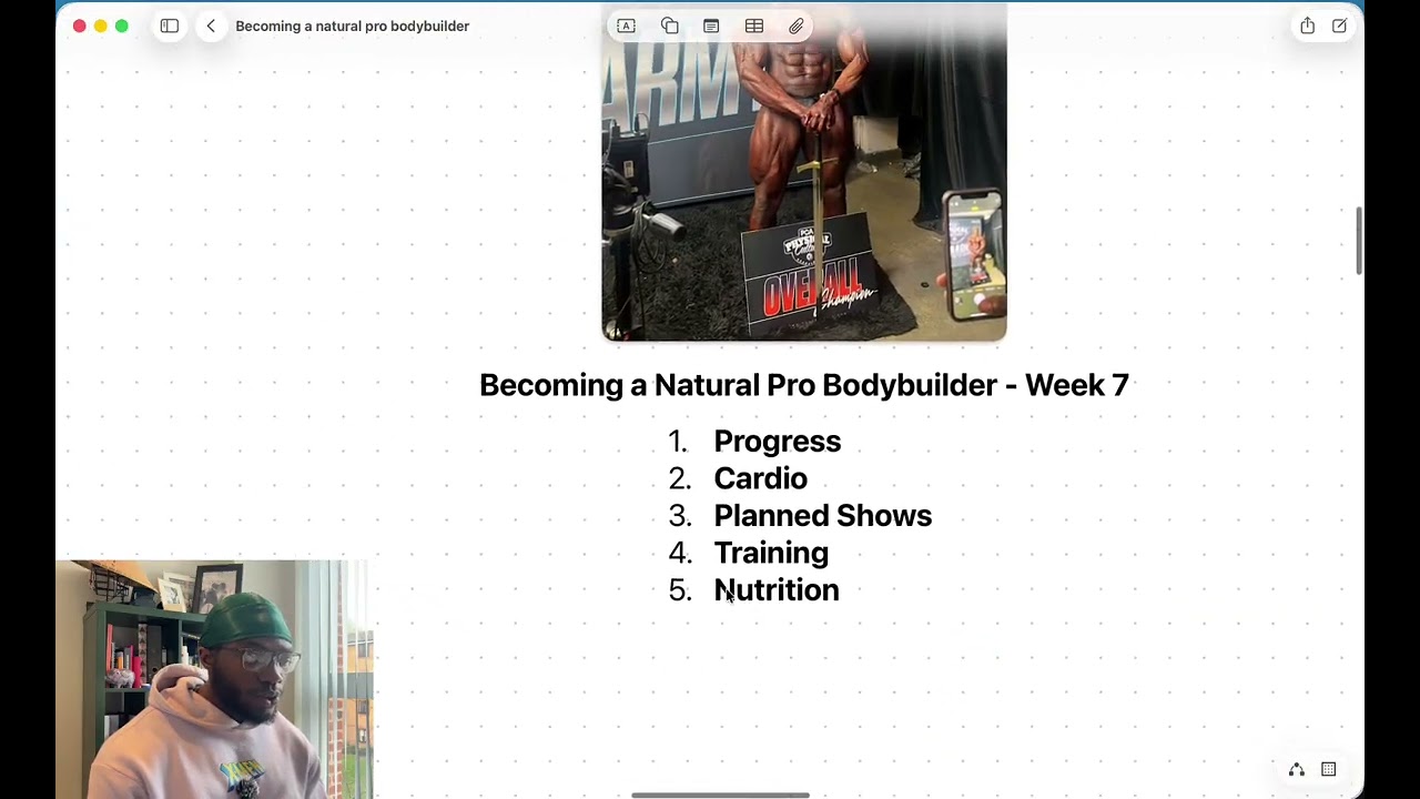 Becoming A Natural Pro Bodybuilder - week 7