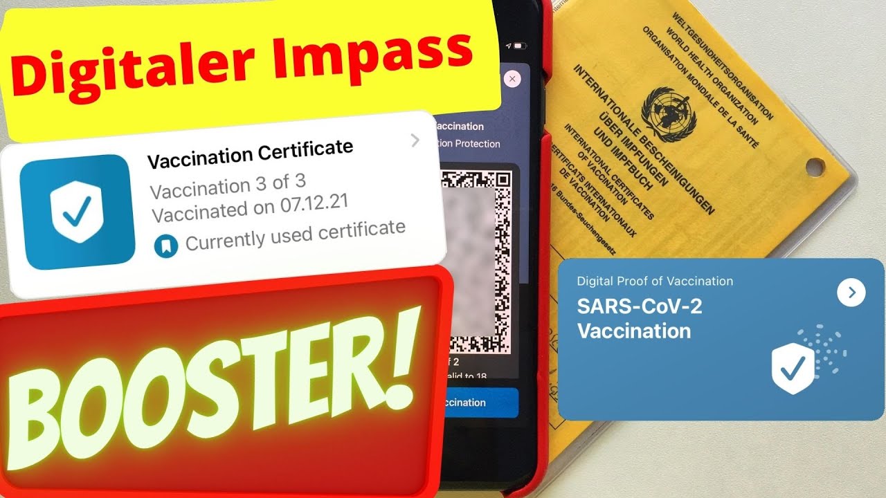 Booster Impfung - Digitaler Impfpass &ndash; so f&uuml;gt ihr das Zertifikat hinzu!
