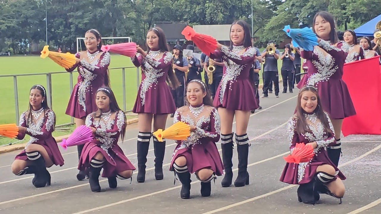 COLEGIO METODISTA 🏆 1° Lugar Cachiporristas Categoría Marching en Band Fest Ahuachapán 2025