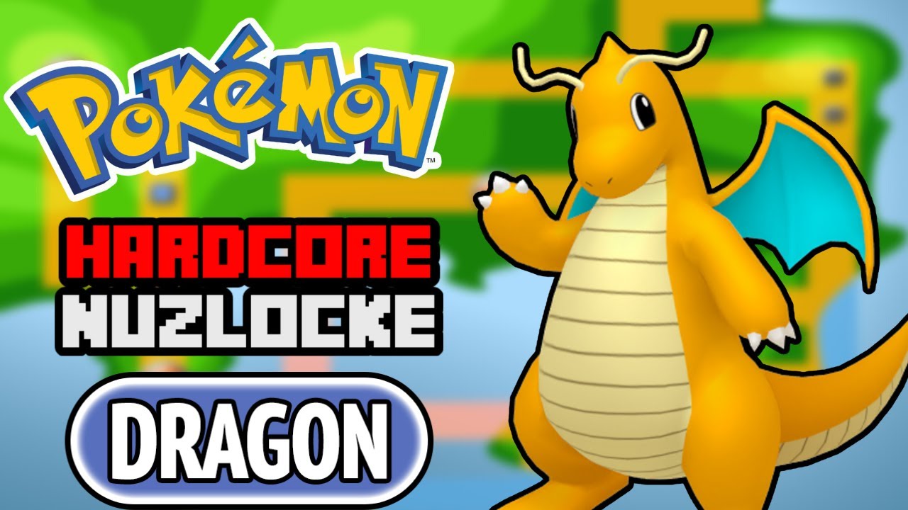 Pokemon FireRed SOLO Hardcore Nuzlocke - DRAGON (Dragonite) Only (NO Items, NO Overleveling)