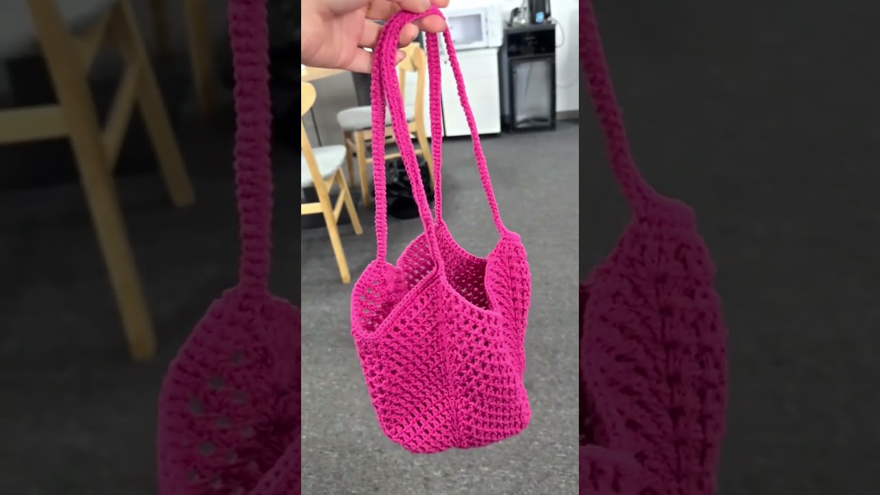 Simple Crochet Mesh Stitch Bag 