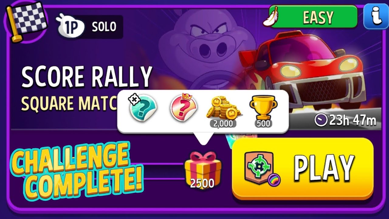 Score Rally 5 Moves Square Matches Rainbow Match Masters Solo Challenge Score 2500