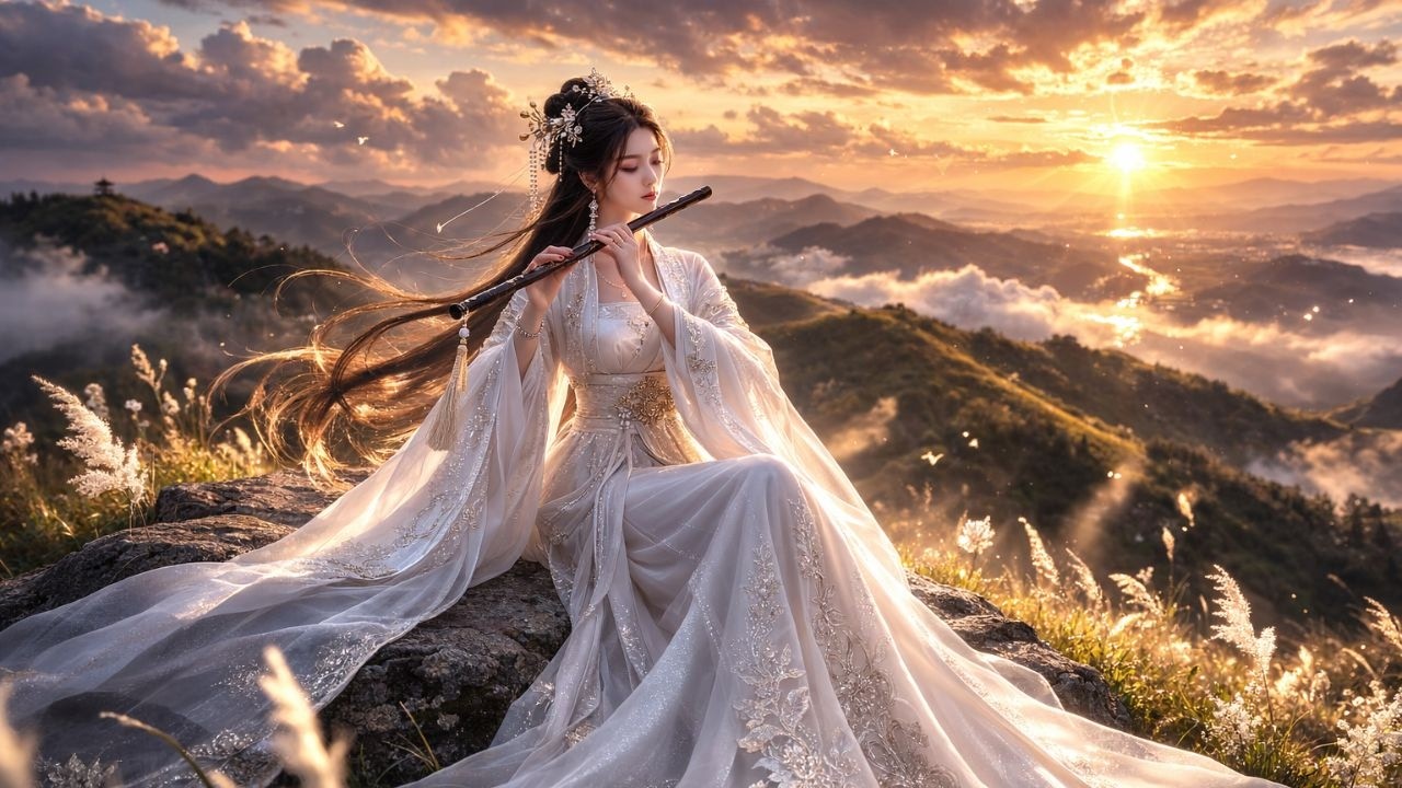 Soft Bamboo Flute, Erhu & Guzheng | Deep Sleep Music🌙@Traditional Instruments & Ambient Music
