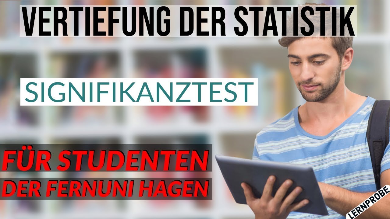 Vertiefung Statistik - Signifikanztest ρ=0 - Fernuni Hagen