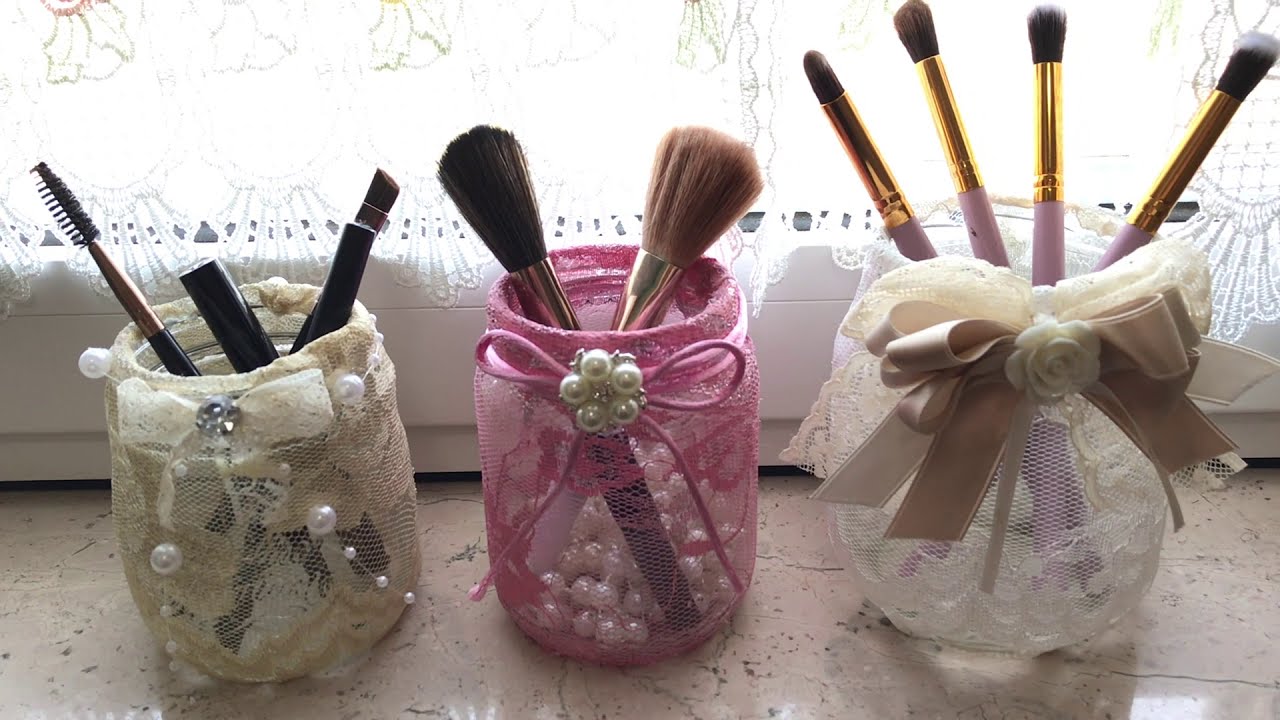 DIY Elegant Lace Jars | Lace Mason Jar Covers { Subtitles }
