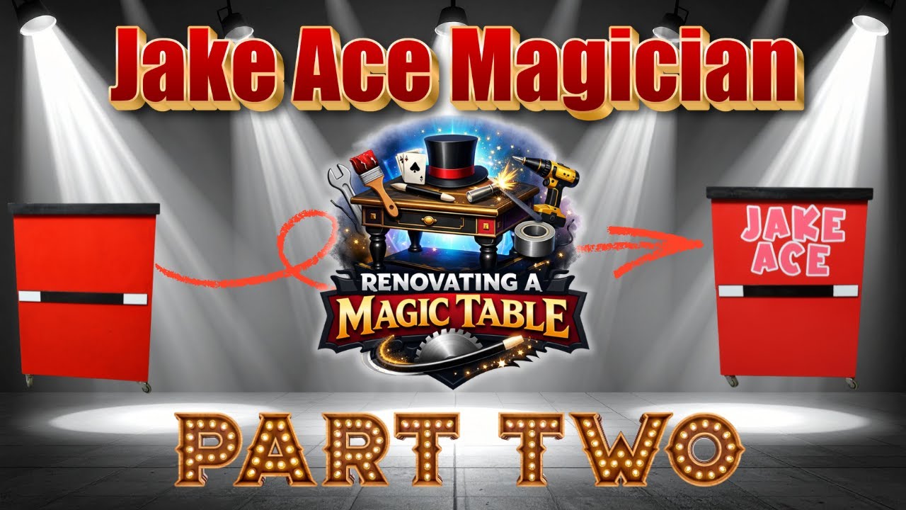 Jake Ace Magician - Renovating a Magic Table  - PART 2