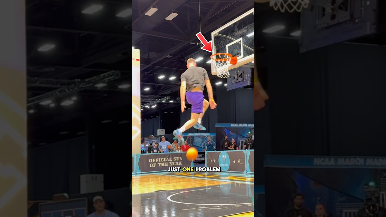 The toughest dunk EVER. #NCAA #dunk #basketball #bouncedunk #jump