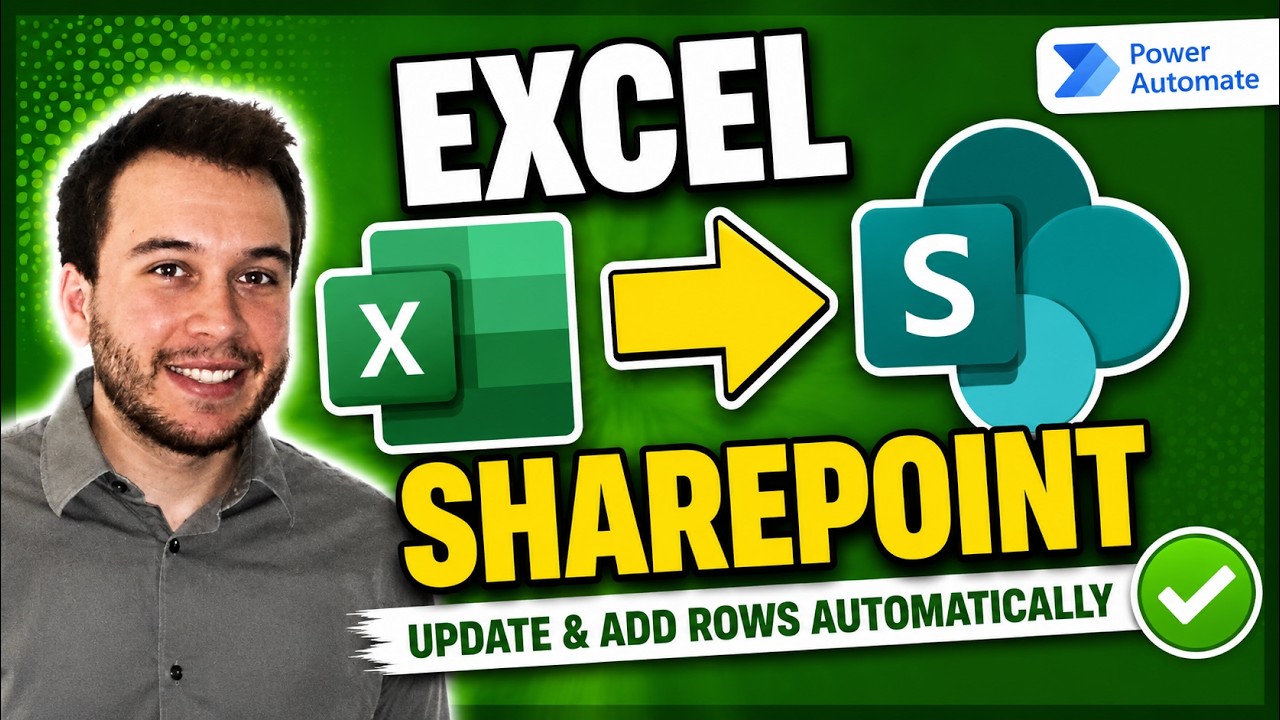 Как обновить и добавить строки в SharePoint из Excel с помощью Power Automate | Пошаговое руковод...