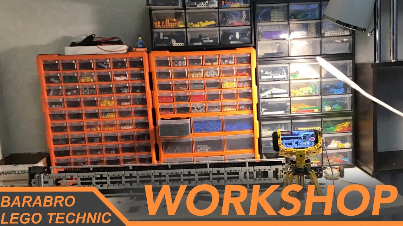 Обзор моей Лего Техник мастерской / Как хранить детали / LEGO TECHNIC WORKSHOP