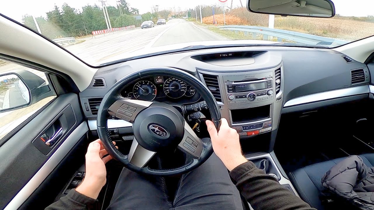 Subaru Legacy V 2.0 Boxer 150HP Manual (2010) POV Test Drive & Acceleration 0-100