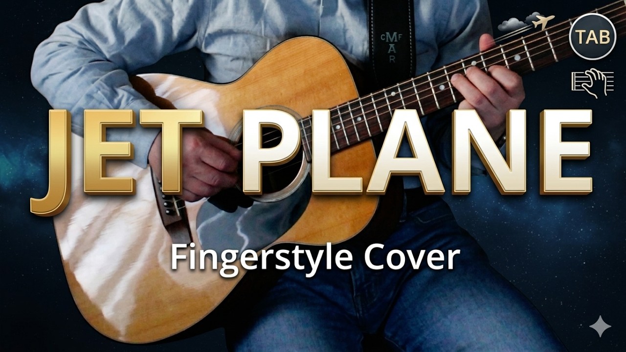 Leaving on a Jet Plane | Acoustic Guitar Solo (TAB)