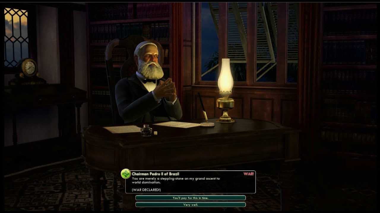 Civilization V Pedro II of Brazil War theme: Chega de Saudade extended