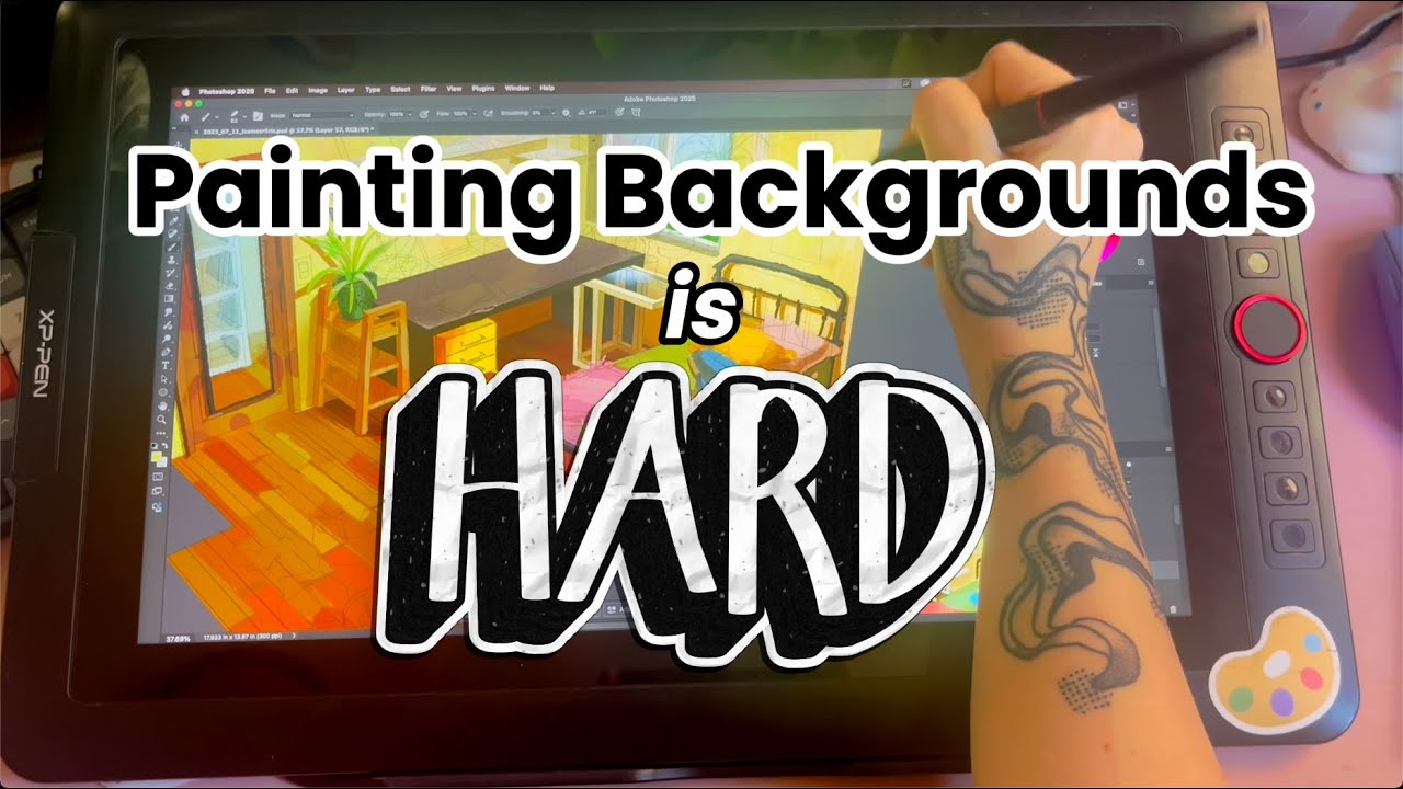 EXERCISES TO GET BETTER AT BACKGROUND PAINTING | Tips for background art