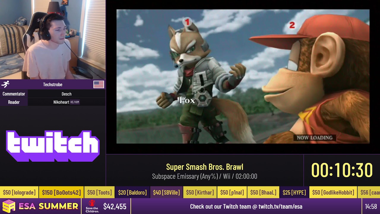 Super Smash Bros. Brawl [Subspace Emissary (Any%)] by Techstrobe - #ESASummer21