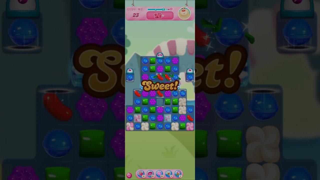 Прохождение уровней Candy Crush Saga: прохождение уровня 13704
